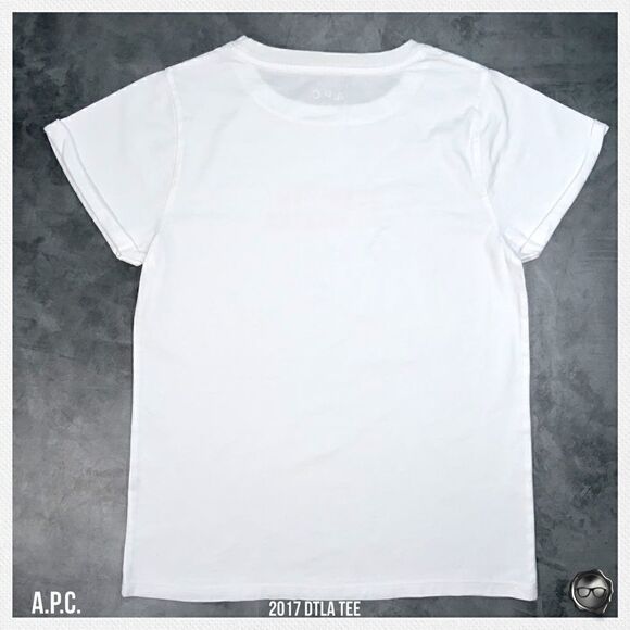 A.P.C. U.S. COTTON T-SHIRT DOWNTOWN LOS ANGELES WOMEN’S ROLLED SLEEVE CAPSULE - Picture 8 of 9